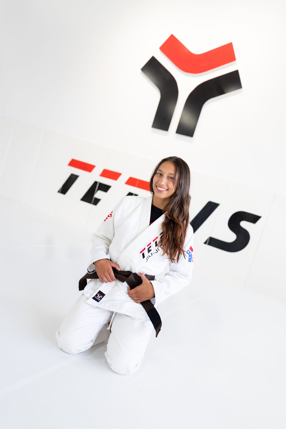 Coach Duda Franklin, brown belt, at Tetris Jiu-Jitsu Orlando